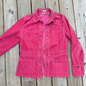 Women’s Jones Sport Vintage Pink Coral Corduroy Jacket Size M